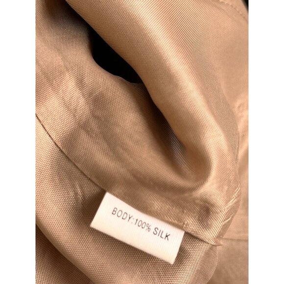 Kay Unger Classic sheath dress size 10 tweed silk lined godets sleeveless orange - Picture 10 of 11